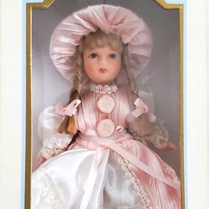 New In Box Doll Porcelain Hollylane Ornament Collectible 2002